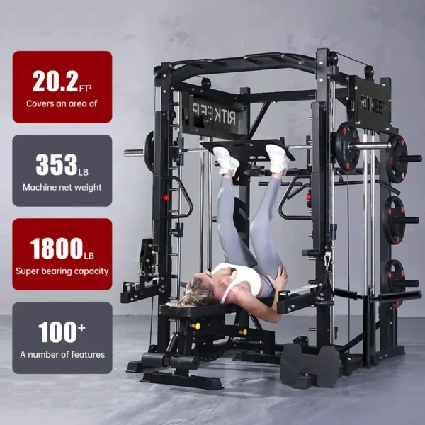 PMAX 4750 Dual Plate Loaded Multi Functional Smith Machine - Image 2