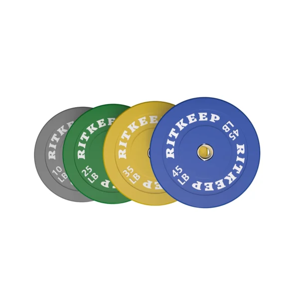 2" Olympic Low Bounce Color Rubber Bumper Weight Plates